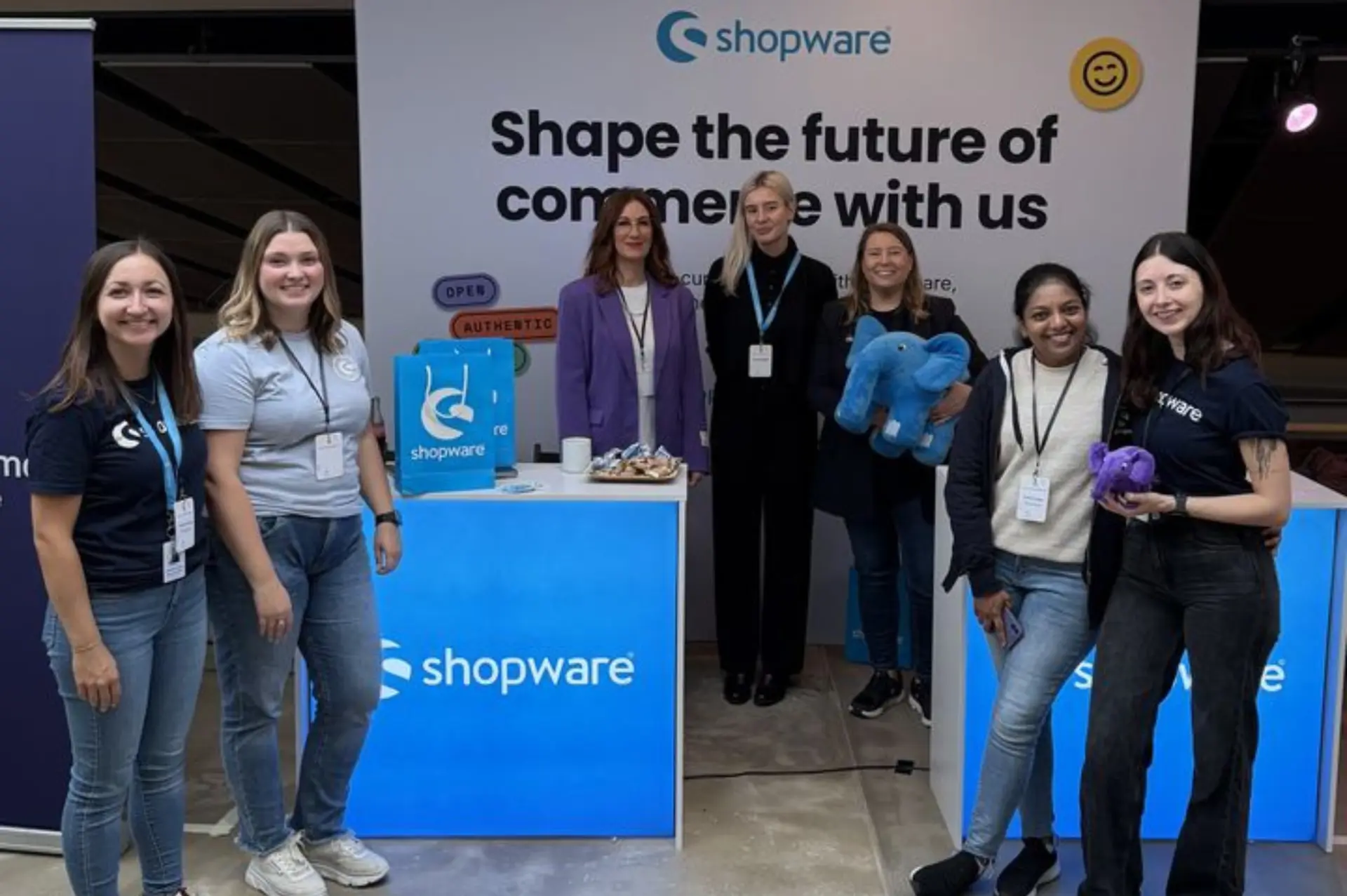 Shopware team at their summit booth
